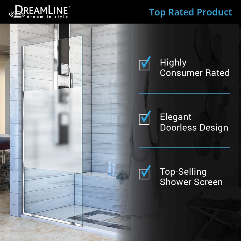 Linea Shower Screen - Customglass