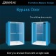 Charisma Bypass Sliding Shower Door & Base