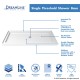 Charisma Bypass Sliding Shower Door & Base