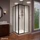 Cornerview Shower Enclosure, Base, and Backwall Kit