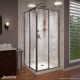 Cornerview Shower Enclosure, Base, and Backwall Kit