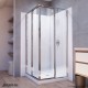 Cornerview Shower Enclosure, Base, and Backwall Kit