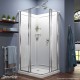 Cornerview Shower Enclosure, Base, and Backwall Kit