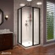 Cornerview Shower Enclosure, Base, and Backwall Kit