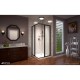 Cornerview Shower Enclosure, Base, and Backwall Kit