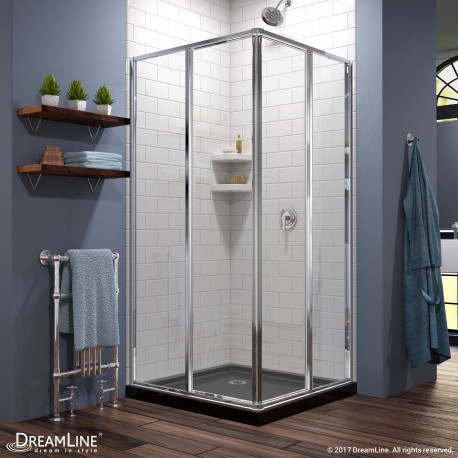 Cornerview Shower Enclosure & Base Kit